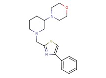 4-{1-[(4-phenyl-1,3-thiazol-2-yl)methyl]-3-piperidinyl}morpholine