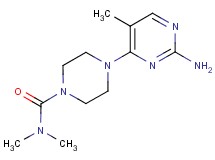 4-(2-amino-5-methylpyrimidin-4-yl)-N,N-dimethylpiperazine-1-carboxamide