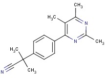 2-methyl-2-[4-(2,5,6-trimethylpyrimidin-4-yl)phenyl]propanenitrile