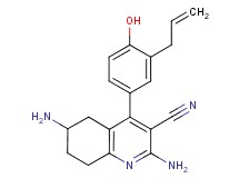 4-(3-allyl-4-hydroxyphenyl)-2,6-diamino-5,6,7,8-tetrahydroquinoline-3-carbonitrile