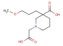 1-(carboxymethyl)-3-(3-methoxypropyl)piperidine-3-carboxylic acid