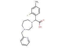 (2-fluoro-4-methylphenyl)[4-(pyridin-2-ylmethyl)-1,4-diazepan-1-yl]acetic acid