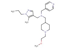 1-[1-(2-methoxyethyl)-4-piperidinyl]-N-[(5-methyl-1-propyl-1H-pyrazol-4-yl)methyl]-N-(4-pyridinylmethyl)methanamine