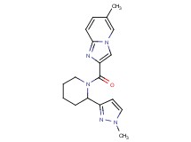 6-methyl-2-{[2-(1-methyl-1H-pyrazol-3-yl)-1-piperidinyl]carbonyl}imidazo[1,2-a]pyridine