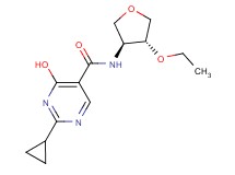 2-cyclopropyl-N-[(3S*,4R*)-4-ethoxytetrahydrofuran-3-yl]-4-hydroxypyrimidine-5-carboxamide