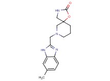 7-[(6-methyl-1H-benzimidazol-2-yl)methyl]-1-oxa-3,7-diazaspiro[4.5]decan-2-one