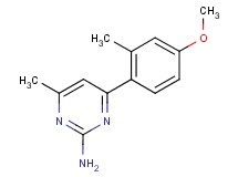 4-(4-methoxy-2-methylphenyl)-6-methylpyrimidin-2-amine