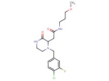2-[1-(4-chloro-3-fluorobenzyl)-3-oxo-2-piperazinyl]-N-(3-methoxypropyl)acetamide