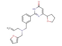 2-(3-{[allyl(2-furylmethyl)amino]methyl}phenyl)-6-(tetrahydrofuran-2-yl)pyrimidin-4(3H)-one