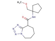 N-[1-(methoxymethyl)cyclopentyl]-6,7,8,9-tetrahydro-5H-tetrazolo[1,5-a]azepine-9-carboxamide