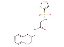 N~1~-(3,4-dihydro-2H-chromen-3-ylmethyl)-N~2~-(2-thienylsulfonyl)glycinamide
