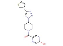 5-({4-[4-(3-thienyl)-1H-1,2,3-triazol-1-yl]-1-piperidinyl}carbonyl)-2-pyrazinol trifluoroacetate (salt)