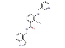 N-(1H-indol-4-ylmethyl)-2-methyl-3-[(pyridin-3-ylmethyl)amino]benzamide