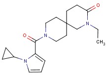 9-[(1-cyclopropyl-1H-pyrrol-2-yl)carbonyl]-2-ethyl-2,9-diazaspiro[5.5]undecan-3-one
