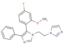 5-(4-fluoro-2-methoxyphenyl)-1-[2-(1H-imidazol-1-yl)ethyl]-4-phenyl-1H-imidazole