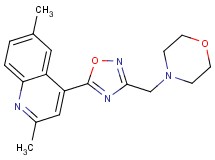 2,6-dimethyl-4-[3-(4-morpholinylmethyl)-1,2,4-oxadiazol-5-yl]quinoline