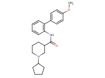 1-cyclopentyl-N-(4'-methoxy-2-biphenylyl)-3-piperidinecarboxamide