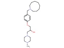 1-[4-(azonan-1-ylmethyl)phenoxy]-3-(4-methylpiperazin-1-yl)propan-2-ol