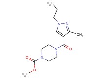 methyl 4-[(3-methyl-1-propyl-1H-pyrazol-4-yl)carbonyl]-1-piperazinecarboxylate