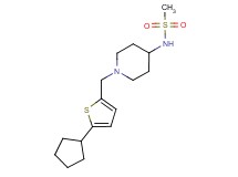 N-{1-[(5-cyclopentyl-2-thienyl)methyl]piperidin-4-yl}methanesulfonamide