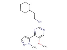 N-(2-cyclohex-1-en-1-ylethyl)-5-methoxy-4-(1-methyl-1H-pyrazol-5-yl)pyrimidin-2-amine
