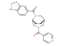 5-{[(1S*,5R*)-3-isonicotinoyl-3,6-diazabicyclo[3.2.2]non-6-yl]carbonyl}-1H-1,2,3-benzotriazole