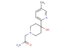 2-[4-hydroxy-4-(5-methylpyridin-2-yl)piperidin-1-yl]acetamide