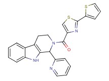 1-(2-pyridinyl)-2-{[2-(2-thienyl)-1,3-thiazol-4-yl]carbonyl}-2,3,4,9-tetrahydro-1H-beta-carboline
