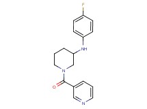 N-(4-fluorophenyl)-1-(3-pyridinylcarbonyl)-3-piperidinamine
