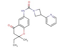 N-(2-ethyl-2-methyl-4-oxo-3,4-dihydro-2H-chromen-6-yl)-3-pyridin-2-ylazetidine-1-carboxamide