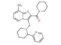 8-methyl-2-(1-piperidinylcarbonyl)-3-{[2-(2-pyridinyl)-1-piperidinyl]methyl}imidazo[1,2-a]pyridine