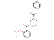 1-{1-[2-(difluoromethoxy)benzoyl]-3-piperidinyl}-2-phenylethanone