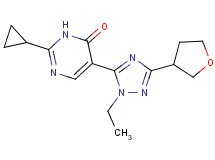 2-cyclopropyl-5-[1-ethyl-3-(tetrahydrofuran-3-yl)-1H-1,2,4-triazol-5-yl]pyrimidin-4(3H)-one