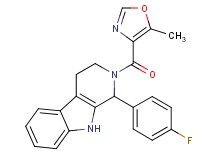 1-(4-fluorophenyl)-2-[(5-methyl-1,3-oxazol-4-yl)carbonyl]-2,3,4,9-tetrahydro-1H-beta-carboline