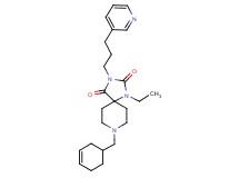 8-(3-cyclohexen-1-ylmethyl)-1-ethyl-3-[3-(3-pyridinyl)propyl]-1,3,8-triazaspiro[4.5]decane-2,4-dione