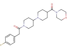 1'-[(4-fluorophenyl)acetyl]-4-(4-morpholinylcarbonyl)-1,4'-bipiperidine