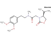 N-[2-(3,4-dimethoxyphenyl)ethyl]-2-[(4S)-4-isopropyl-2-oxo-1,3-oxazolidin-3-yl]-N-methylacetamide