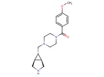 rel-(1R,5S,6r)-6-{[4-(4-methoxybenzoyl)-1-piperazinyl]methyl}-3-azabicyclo[3.1.0]hexane dihydrochloride
