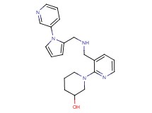 1-{3-[({[1-(3-pyridinyl)-1H-pyrrol-2-yl]methyl}amino)methyl]-2-pyridinyl}-3-piperidinol