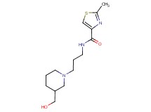 N-{3-[3-(hydroxymethyl)-1-piperidinyl]propyl}-2-methyl-1,3-thiazole-4-carboxamide trifluoroacetate (salt)