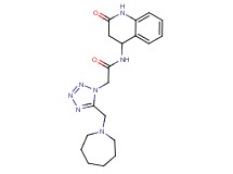 2-[5-(azepan-1-ylmethyl)-1H-tetrazol-1-yl]-N-(2-oxo-1,2,3,4-tetrahydroquinolin-4-yl)acetamide