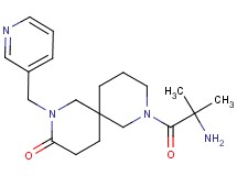 8-(2-methylalanyl)-2-(3-pyridinylmethyl)-2,8-diazaspiro[5.5]undecan-3-one
