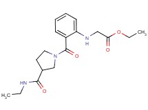 ethyl {[2-({3-[(ethylamino)carbonyl]pyrrolidin-1-yl}carbonyl)phenyl]amino}acetate