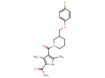 1-[4-({3-[(4-fluorophenoxy)methyl]-1-piperidinyl}carbonyl)-3,5-dimethyl-1H-pyrrol-2-yl]ethanone