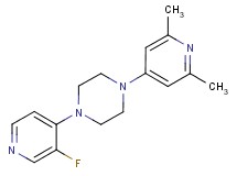 1-(2,6-dimethyl-4-pyridinyl)-4-(3-fluoro-4-pyridinyl)piperazine