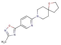 8-[5-(3-methyl-1,2,4-oxadiazol-5-yl)-2-pyridinyl]-1-oxa-8-azaspiro[4.5]decane