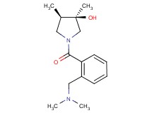 (3R*,4R*)-1-{2-[(dimethylamino)methyl]benzoyl}-3,4-dimethyl-3-pyrrolidinol