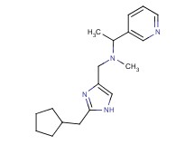N-{[2-(cyclopentylmethyl)-1H-imidazol-4-yl]methyl}-N-methyl-1-pyridin-3-ylethanamine