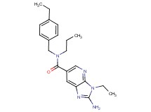 2-amino-3-ethyl-N-(4-ethylbenzyl)-N-propyl-3H-imidazo[4,5-b]pyridine-6-carboxamide
