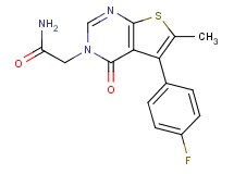 2-[5-(4-fluorophenyl)-6-methyl-4-oxothieno[2,3-d]pyrimidin-3(4H)-yl]acetamide